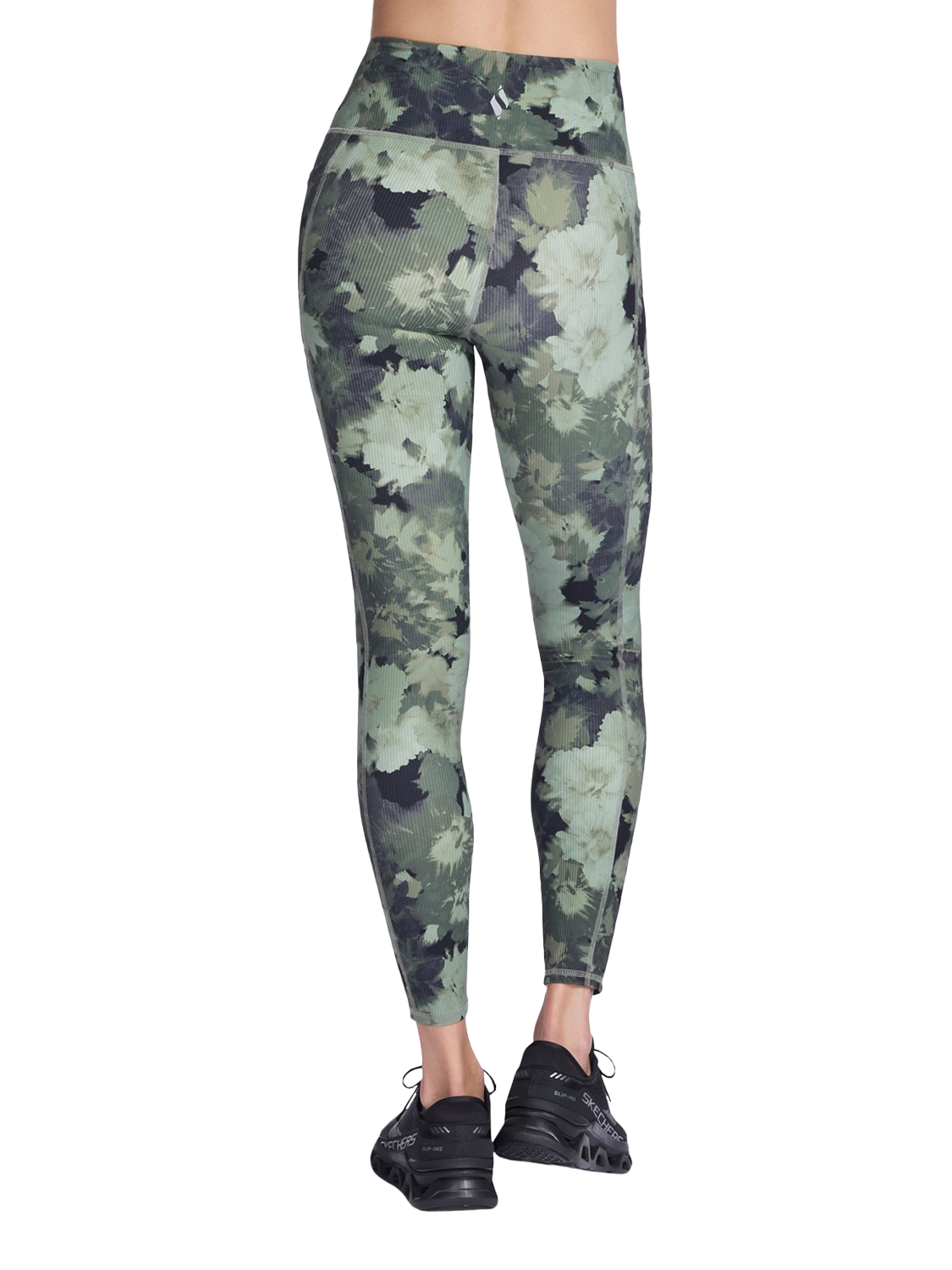 Product image 2 of 3, which shows Skechers Go Flex Leggings, Inbloom Green, S