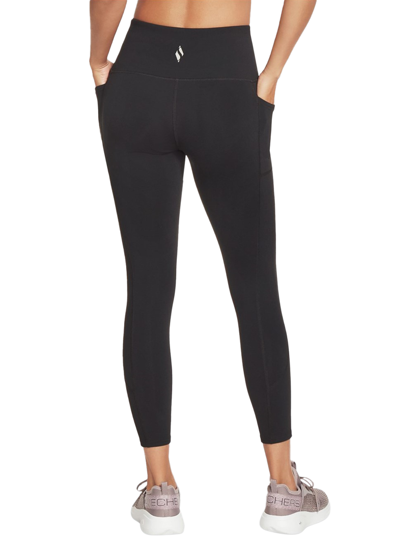 Product image 2 of 3, which shows Skechers GOWALK Wear High-Waisted 7/8 Leggings, Black, S