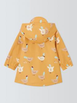 John Lewis Baby Ducks Waterproof Raincoat - view 2, Yellow