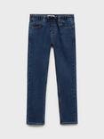 Mango Kids' Comfy Drawstring Jeans, Navy