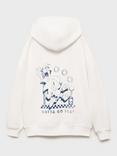 Mango Kids' Sonic Hoodie, Natural White