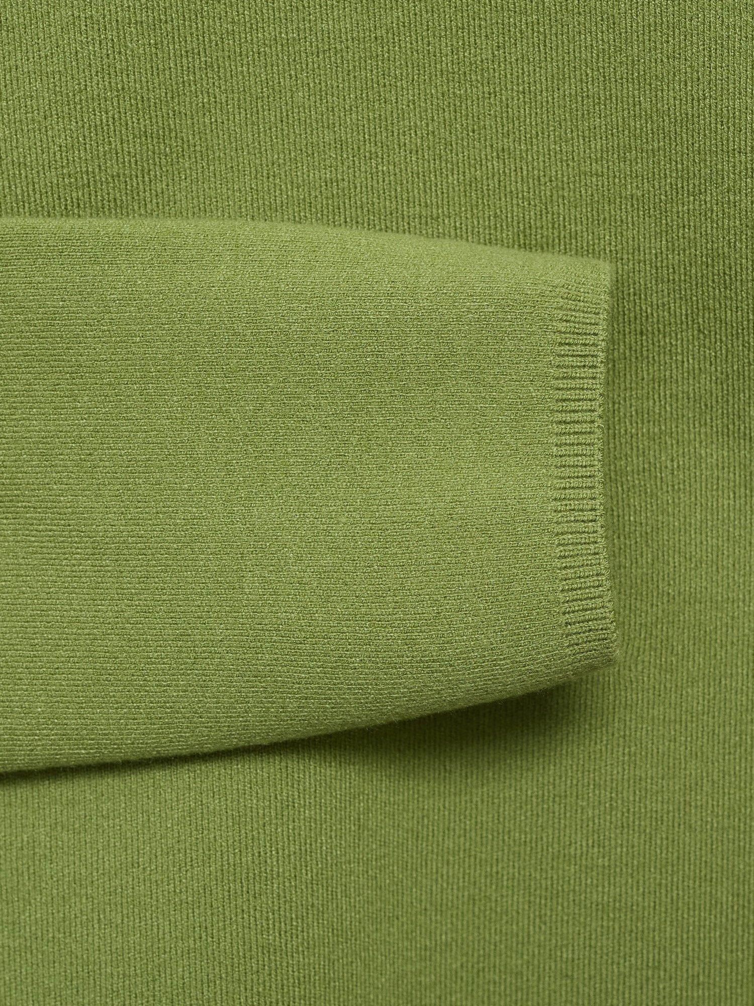 Product image 2 of 3, which shows Mango Chimney High Neck Sweater, Green, S