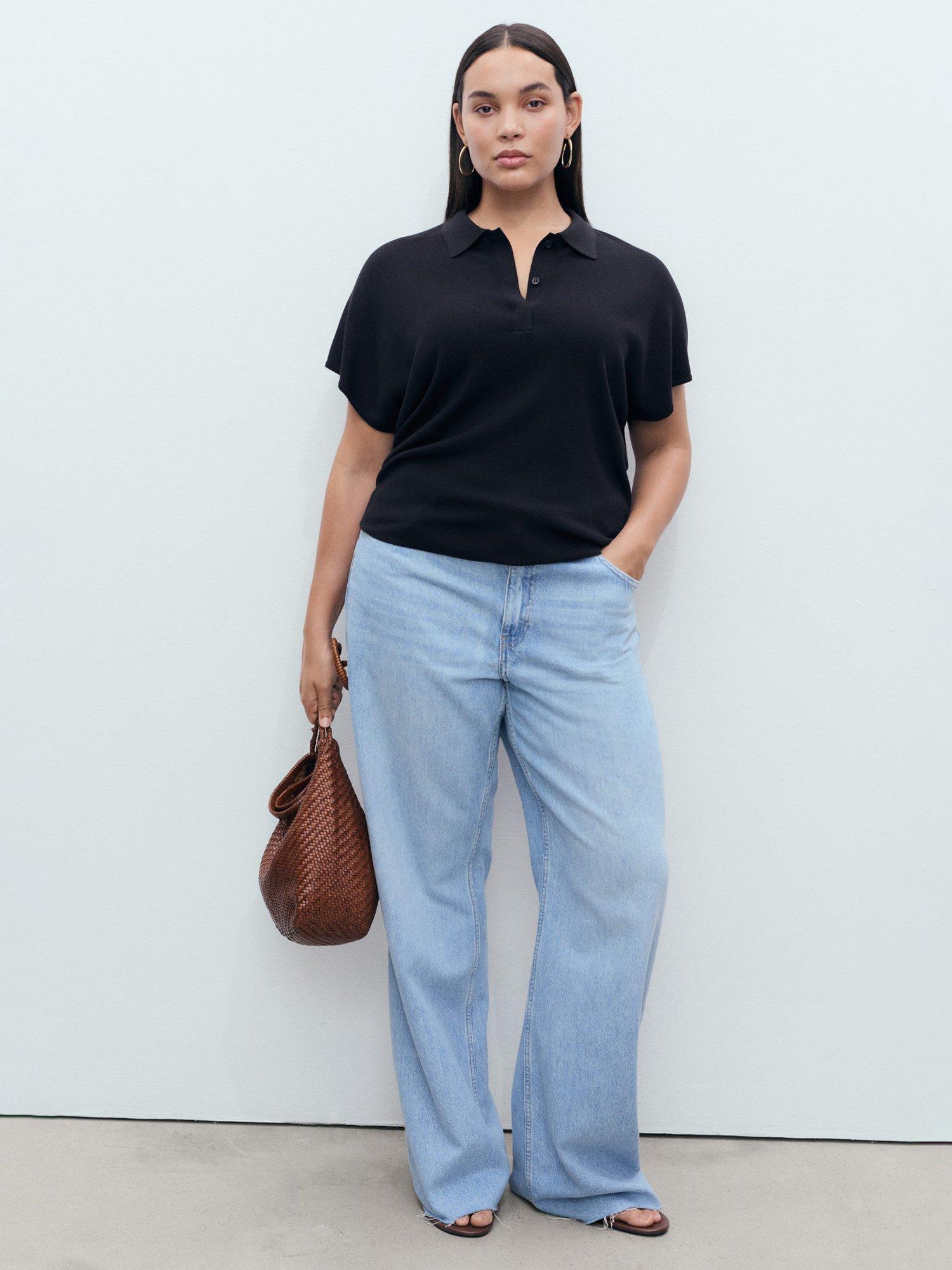 Product image 7 of 8, which shows Mango Luccapo Short Sleeve Jumper, Navy, XS