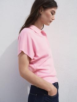 Mango Luccapo Short Sleeve Jumper, Pink