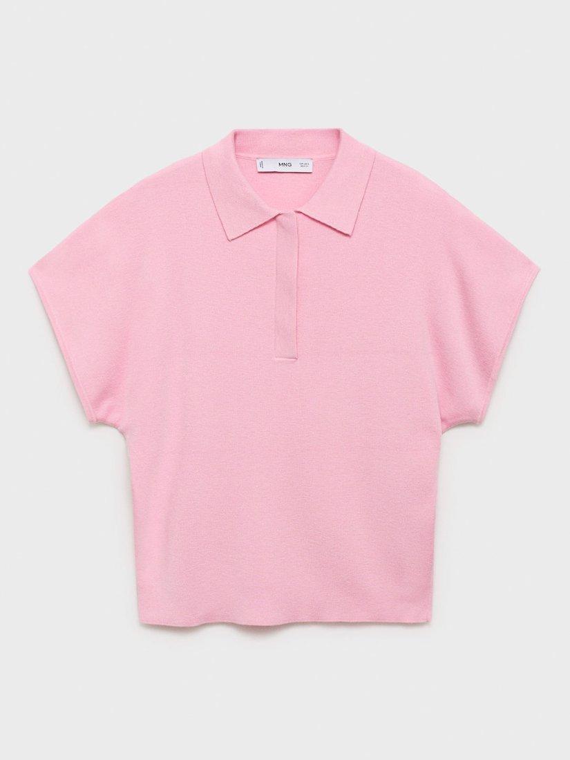 Product image 3 of 6, which shows Mango Luccapo Short Sleeve Jumper, Pink, XS