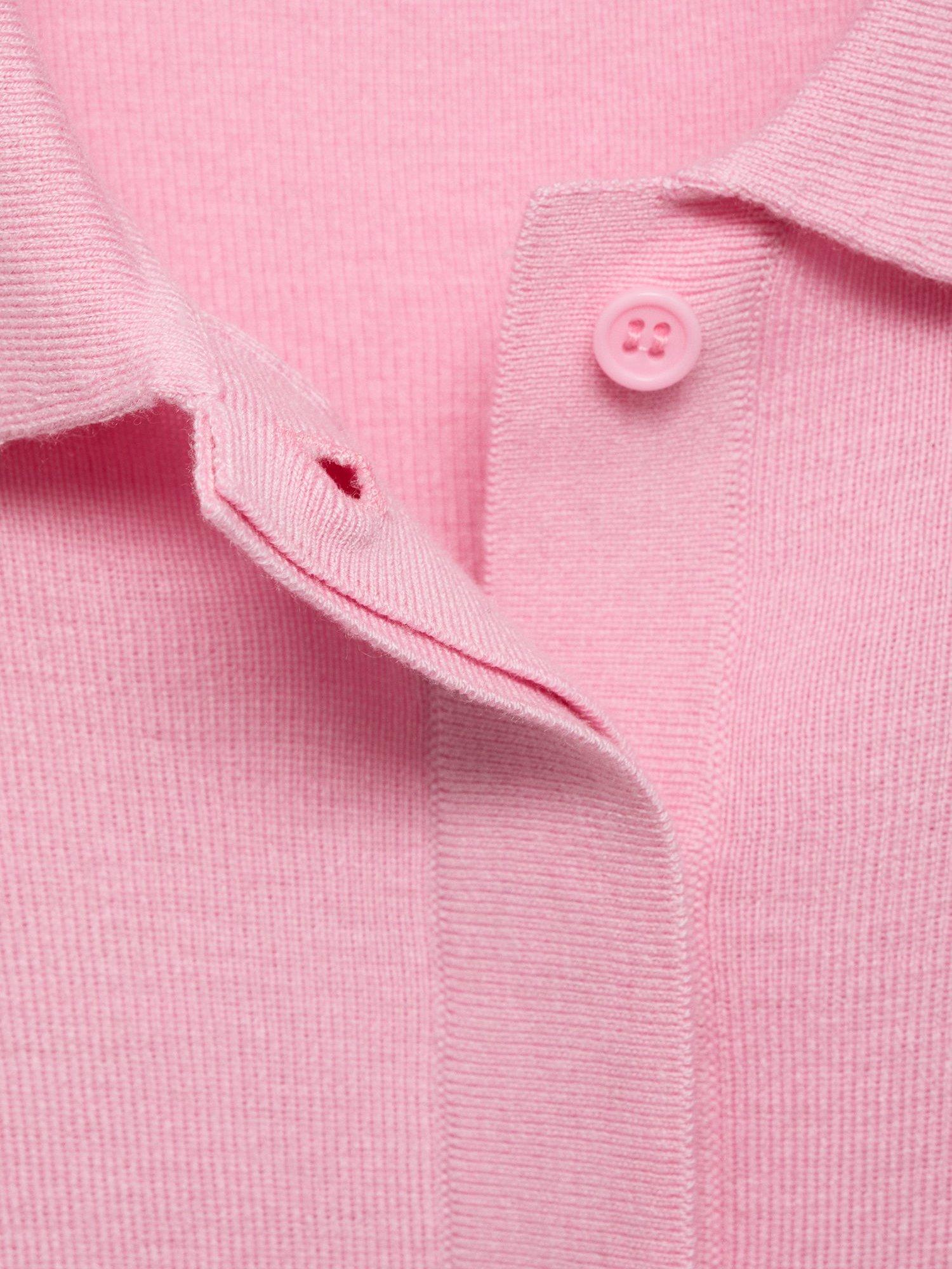 Product image 6 of 6, which shows Mango Luccapo Short Sleeve Jumper, Pink, XS