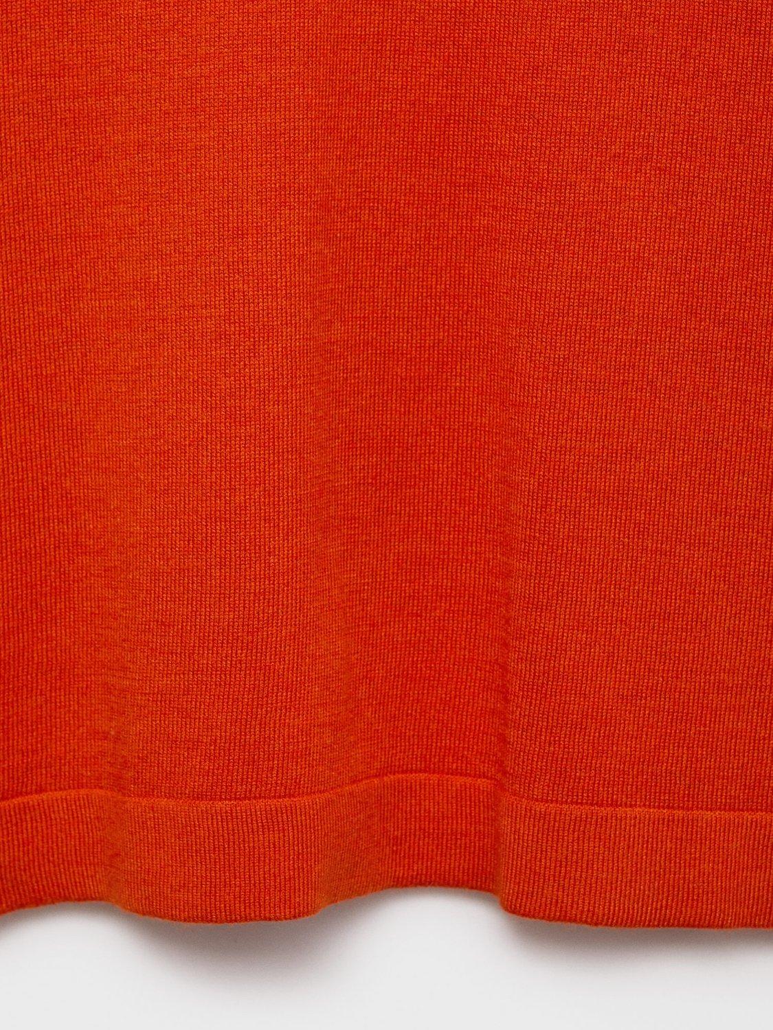 Product image 8 of 8, which shows Mango Luccas Elbow Sleeve Jumper, Dark Orange, XS