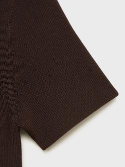 Mango Seseta A Line Mini Dress - view 2, Dark Brown