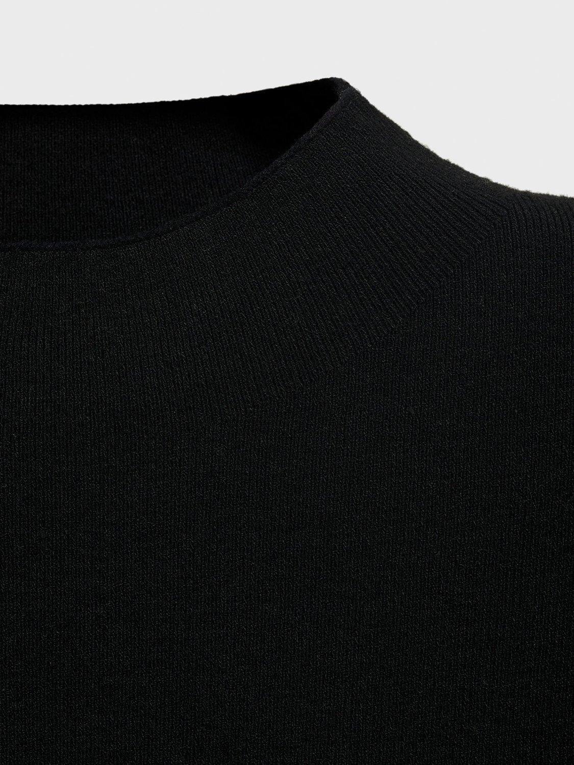 Product image 5 of 7, which shows Mango Hemin Sleeveless Straight Mini Dress, Black, 12