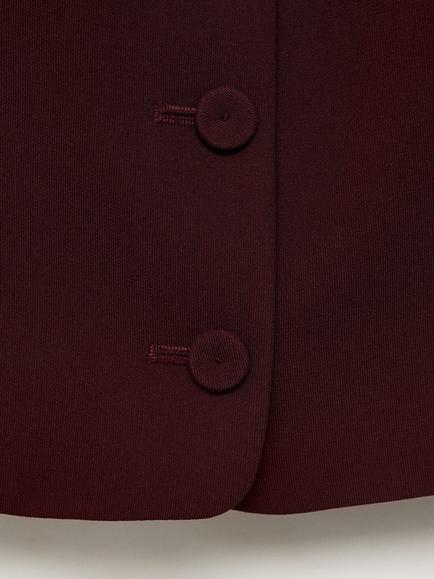 Mango Iguana Waistcoat - view 2, Dark Red