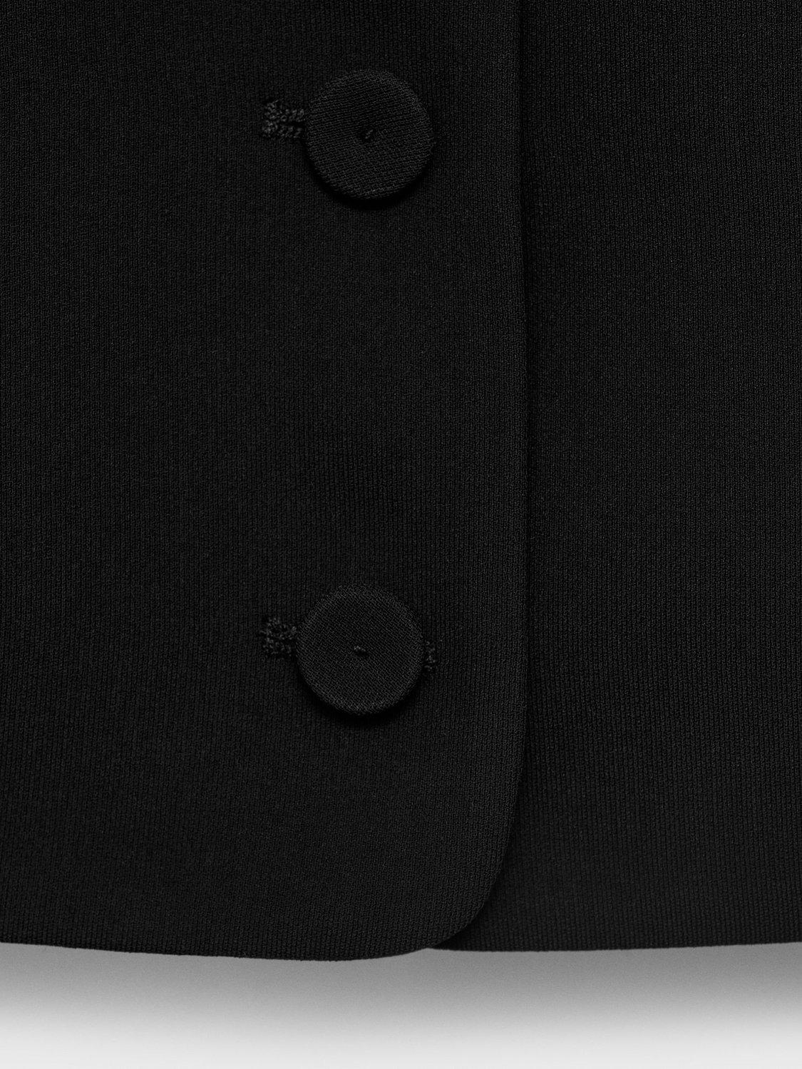 Product image 2 of 3, which shows Mango Iguana Scoop Neck Waistcoat, Black, XXXL