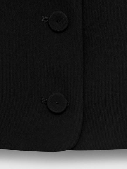 Mango Iguana Scoop Neck Waistcoat - view 2, Black