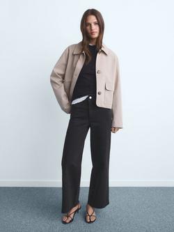 Mango Catherin High Waist Jeans, Black - view 2, Black