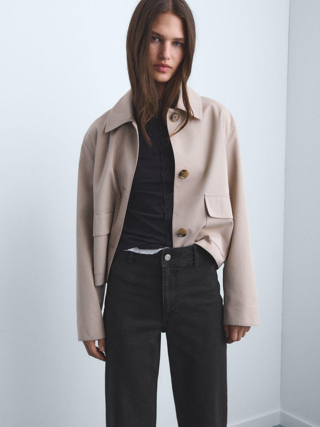 Product image 6 of 8, which shows Mango Catherin High Waist Jeans, Black, 10