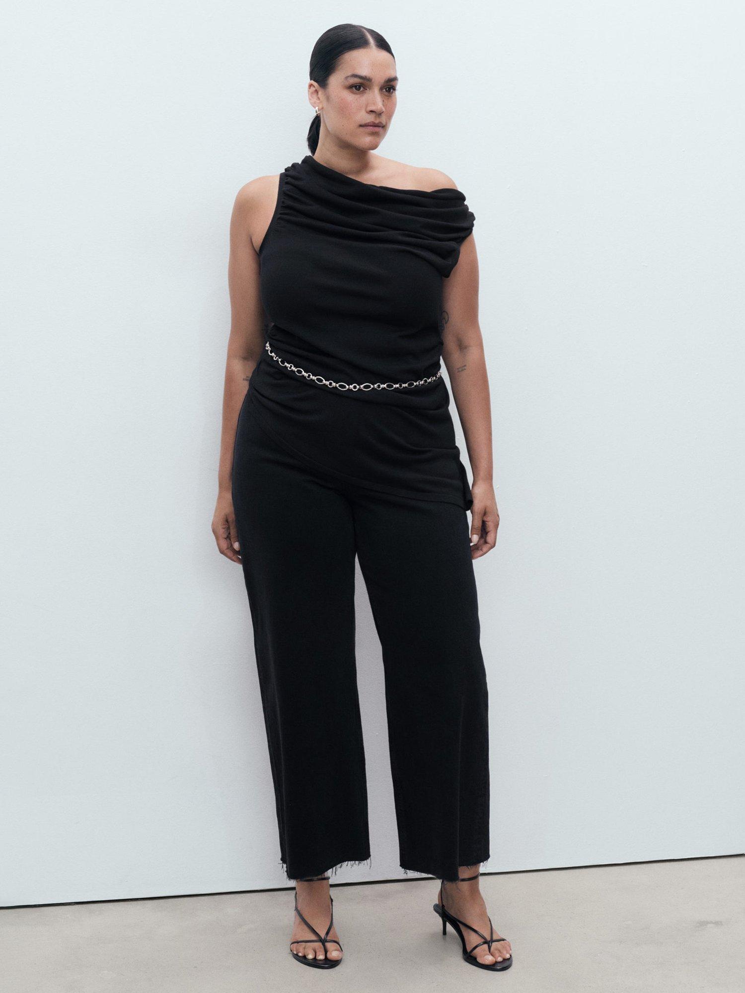 Product image 7 of 8, which shows Mango Catherin High Waist Jeans, Black, 10