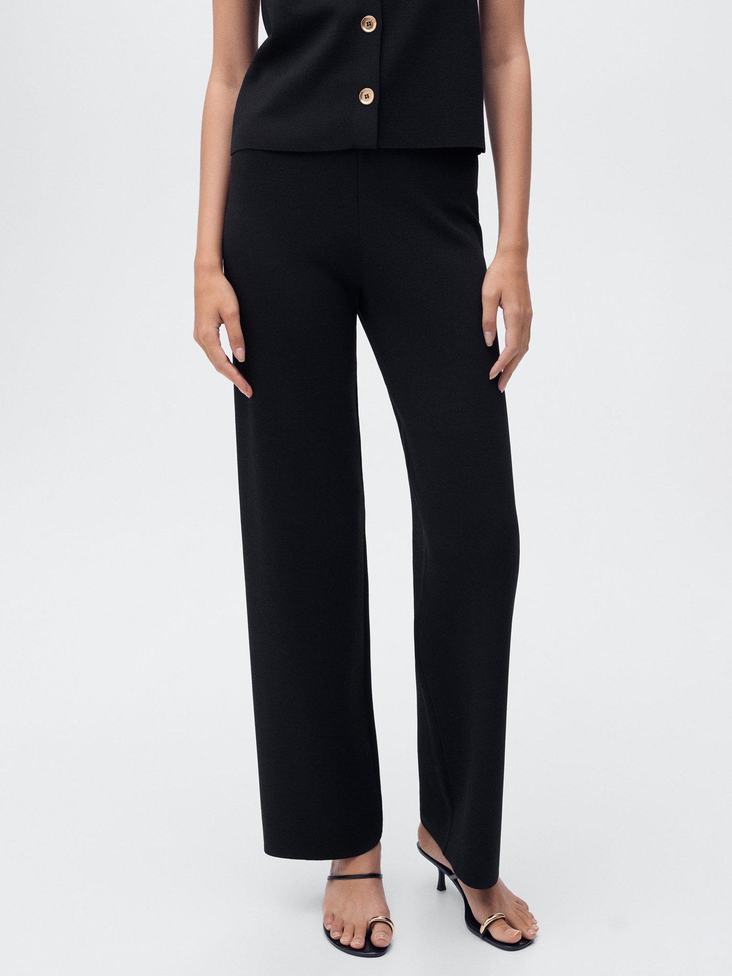 Product image 1 of 8, which shows Mango Yolando Tailored Trousers, Black, L