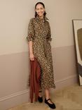 Brora Liberty Print Floral Shirt Dress, Copper/Multi