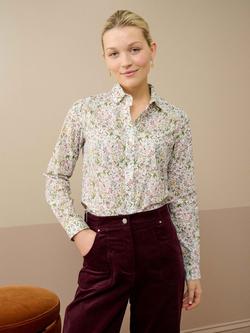Brora Tana Lawn Cotton Floral Liberty Print Shirt, Multi, Multi