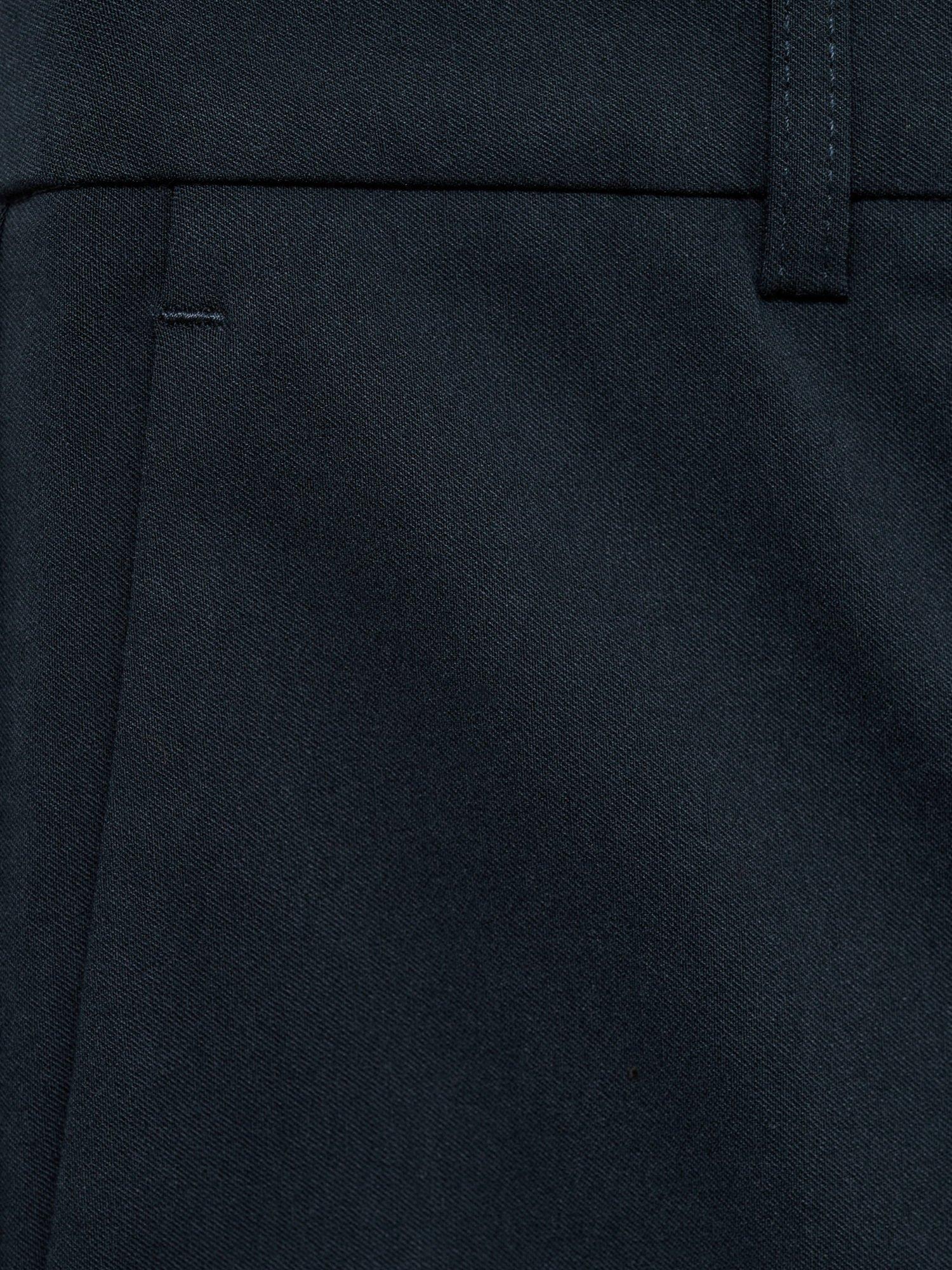 Product image 5 of 8, which shows Mango Newcola Cropped Tailored Trousers, Navy, 10