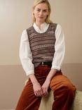 Brora Cashmere Fair Isle Knitted Tank, Multi