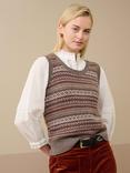 Brora Cashmere Fair Isle Knitted Tank, Multi