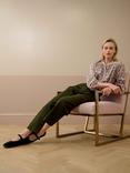 Brora Cotton Canvas Barrel Leg Trousers
