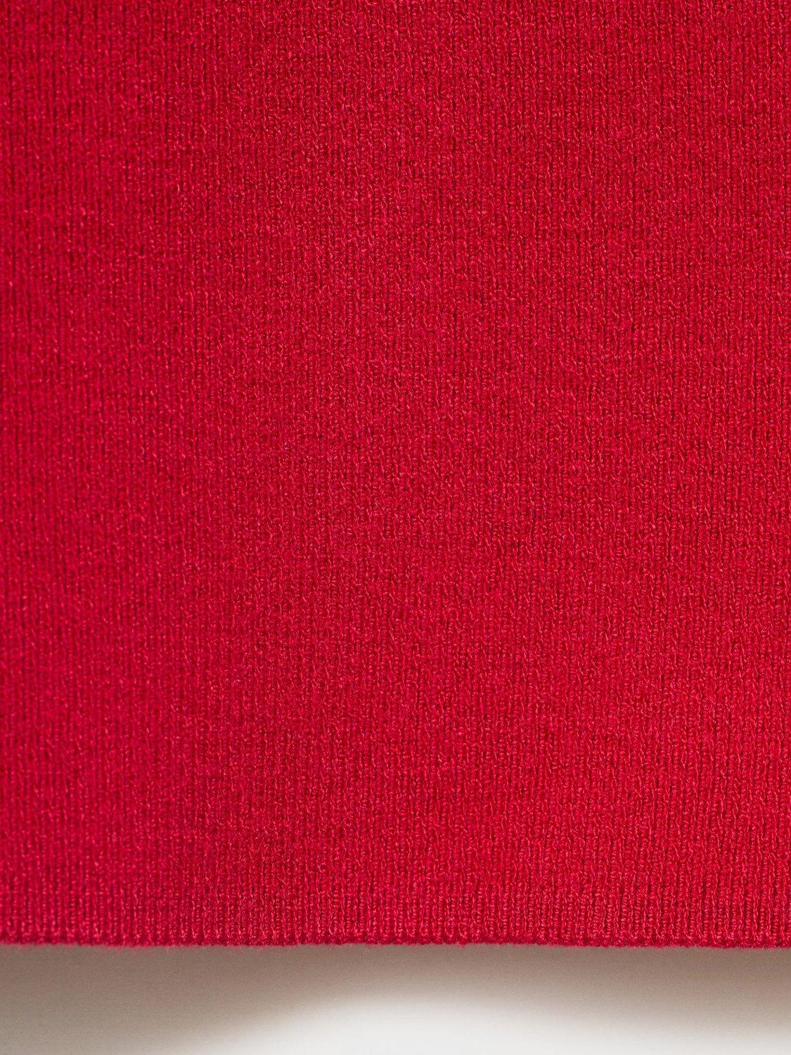 Product image 5 of 8, which shows Mango Hemin Sleeveless Knit Top, Red, L