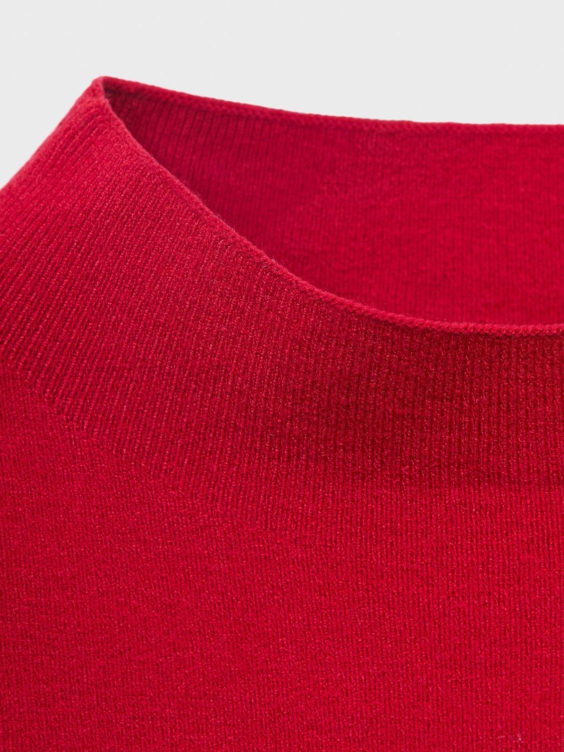 Product image 8 of 8, which shows Mango Hemin Sleeveless Knit Top, Red, L