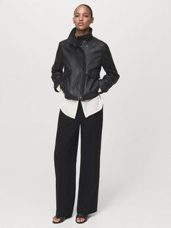 Mango Carlos Mid Rise Tailored Trousers, Black - view 2, Black