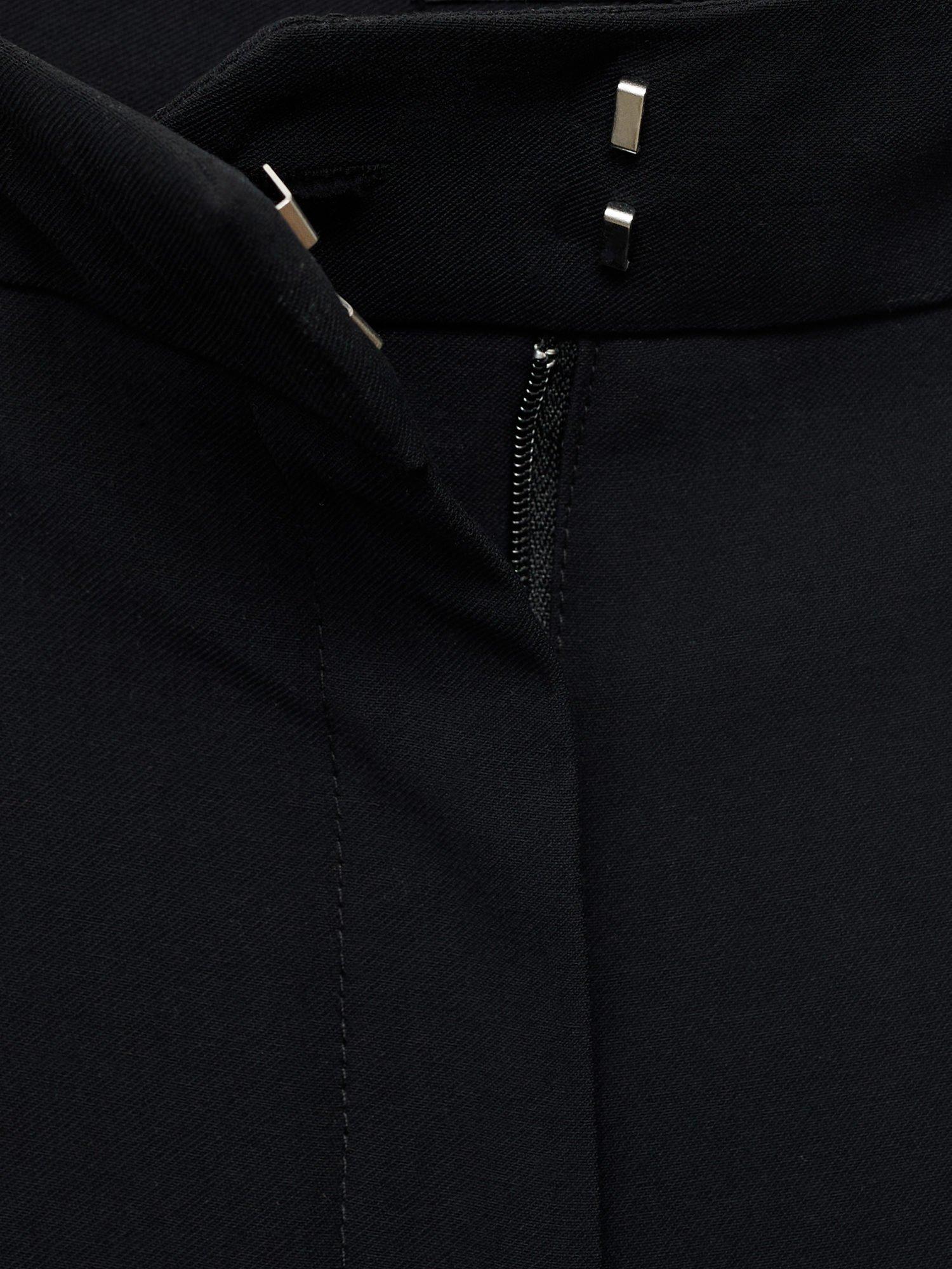 Product image 5 of 9, which shows Mango Carlos Mid Rise Tailored Trousers, Black, 6