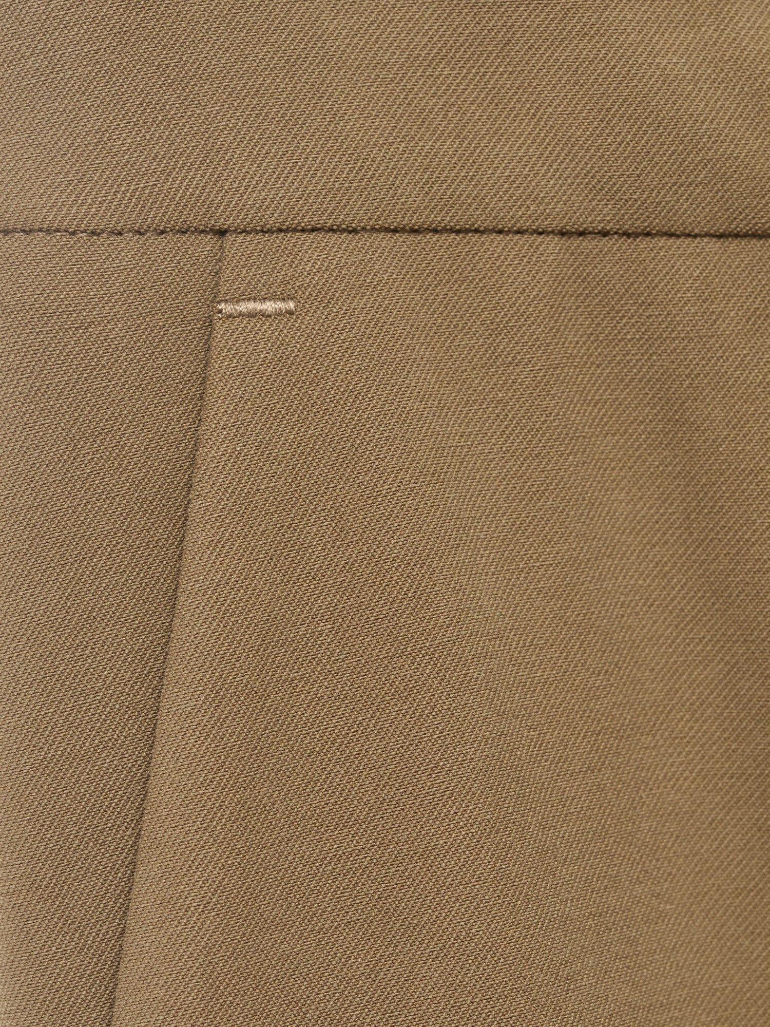 Product image 5 of 8, which shows Mango Carlos Mid Rise Straight Trousers, Khaki, 6
