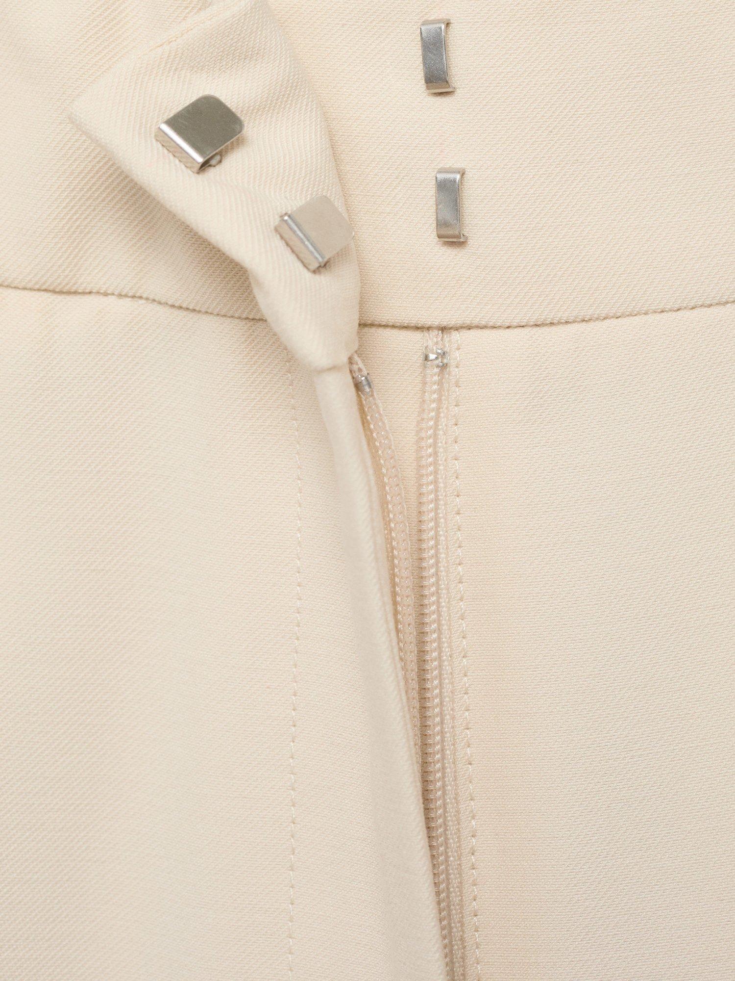 Product image 5 of 8, which shows Mango Carlos Straight Tailored Trousers, Light Beige, 18