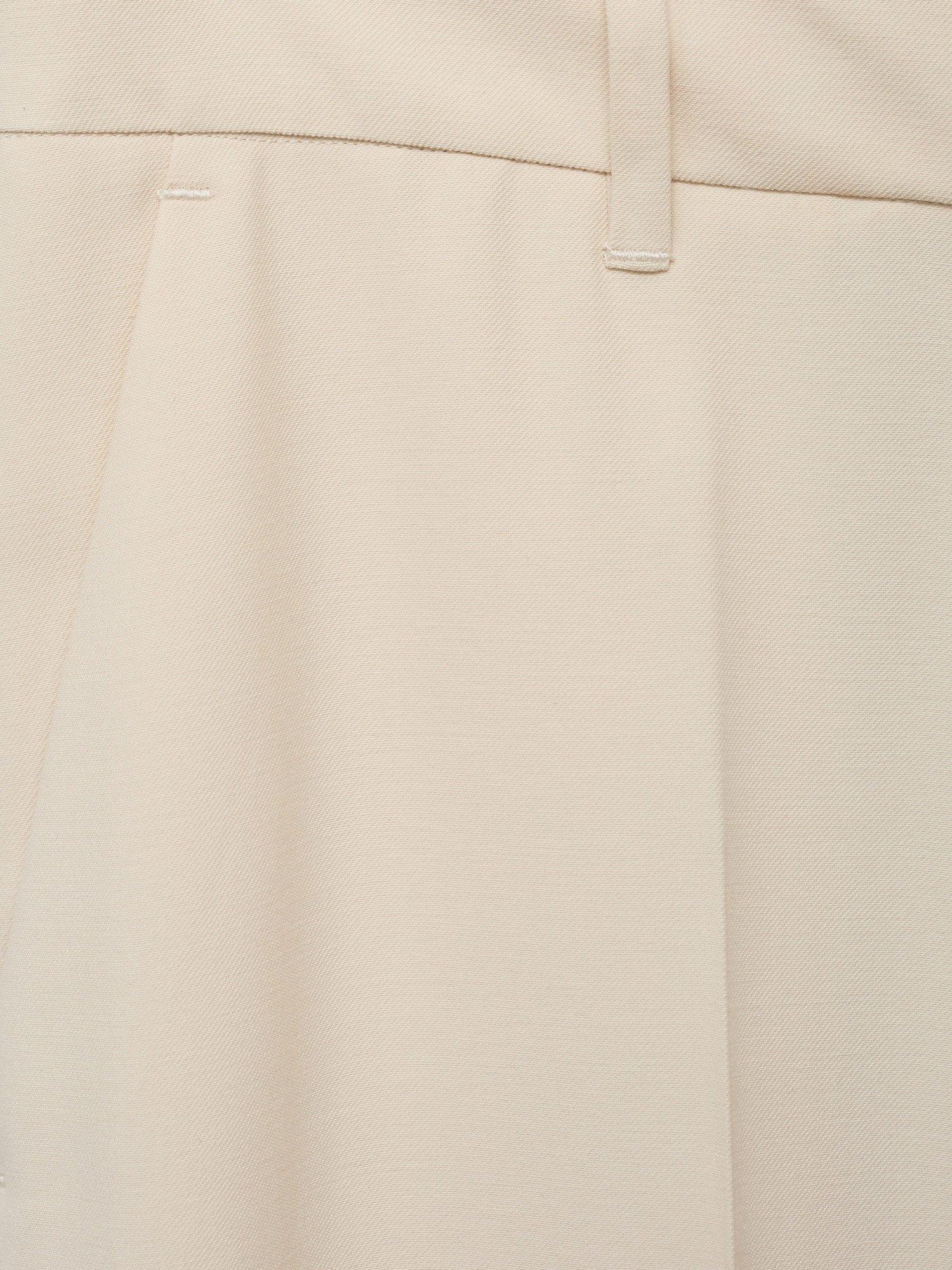 Product image 8 of 8, which shows Mango Carlos Straight Tailored Trousers, Light Beige, 18