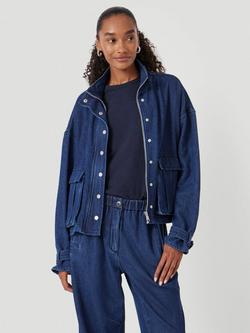 HUSH Melinda Denim Jacket - view 2, Indigo