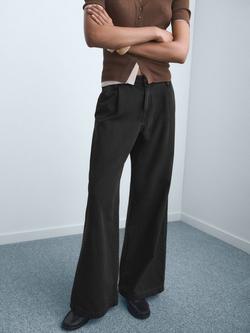 Mango Ona Wide Leg Jeans, Open Grey, Open Grey