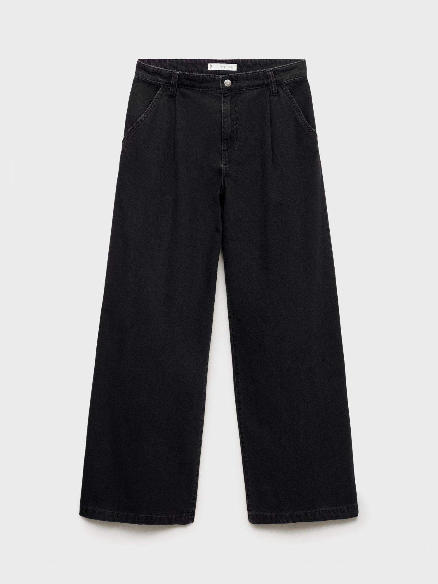 Product image 3 of 7, which shows Mango Ona Wide Leg Jeans, Open Grey, 8