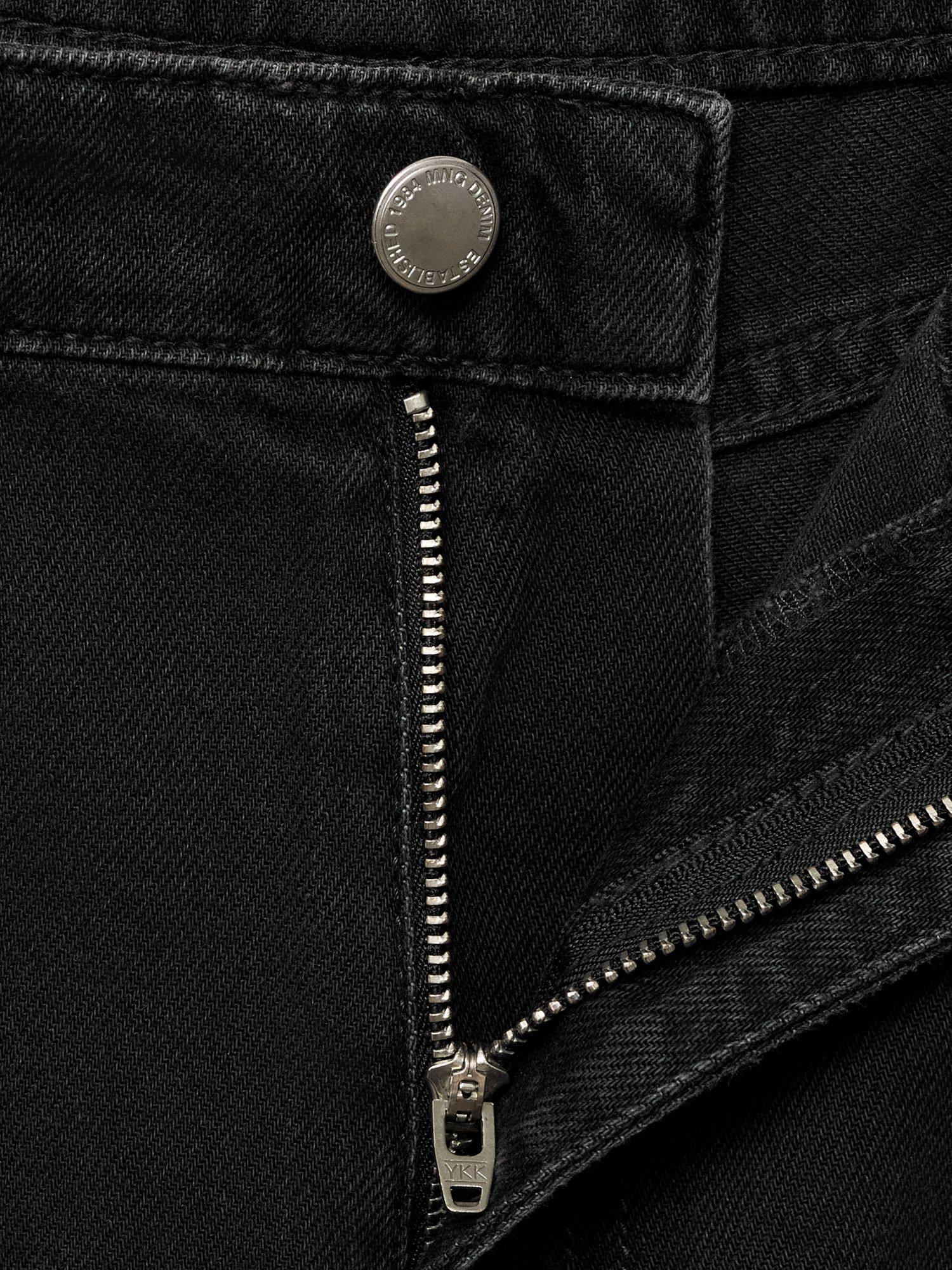 Product image 7 of 7, which shows Mango Ona Wide Leg Jeans, Open Grey, 8