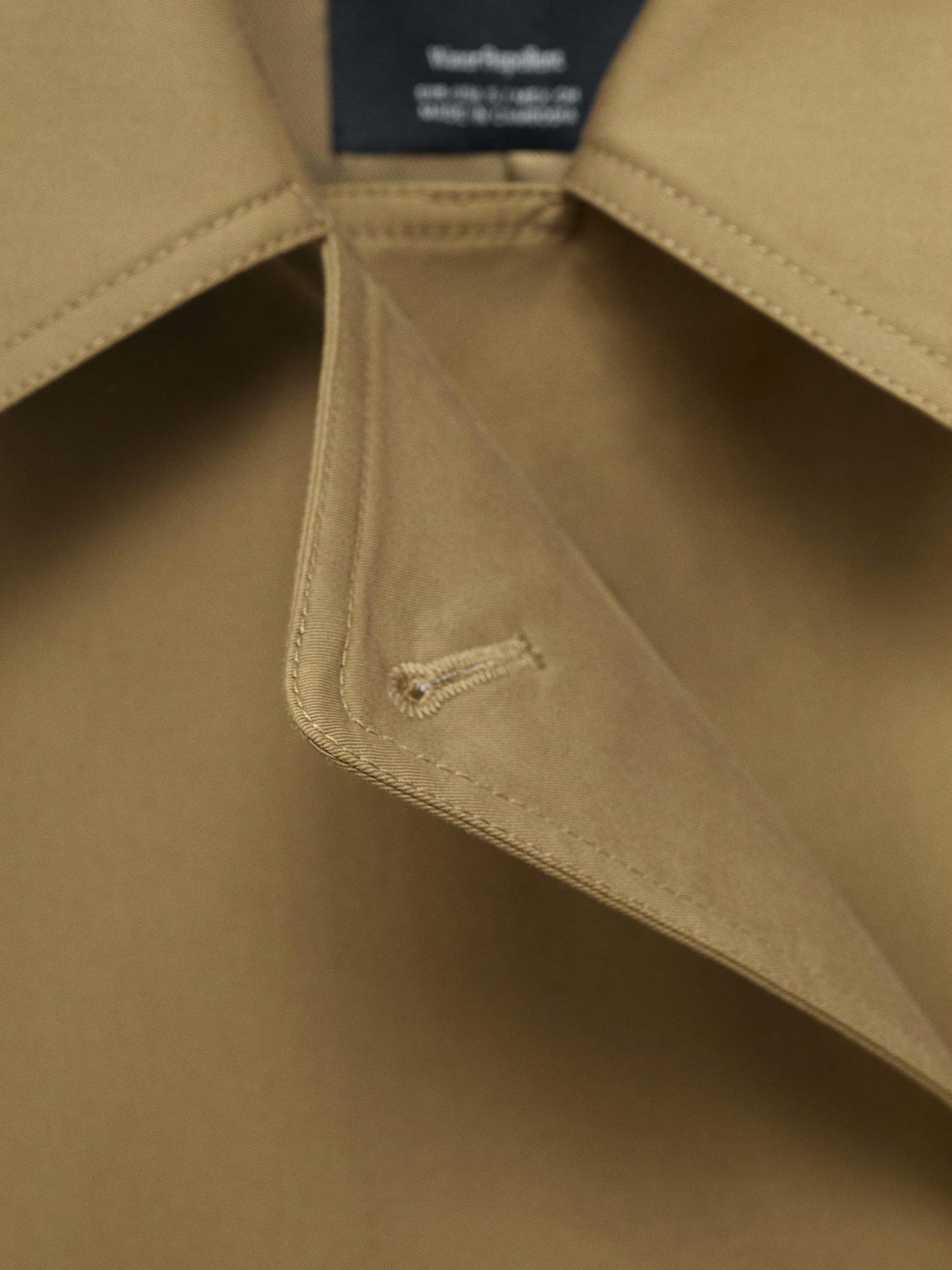 Product image 8 of 8, which shows Mango Angela Double Breasted Trench Coat, Khaki, XXS