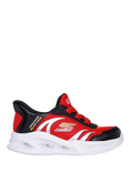 Skechers Kids' Meteor-Lights Brisk-Beams Trainers, Red/Black