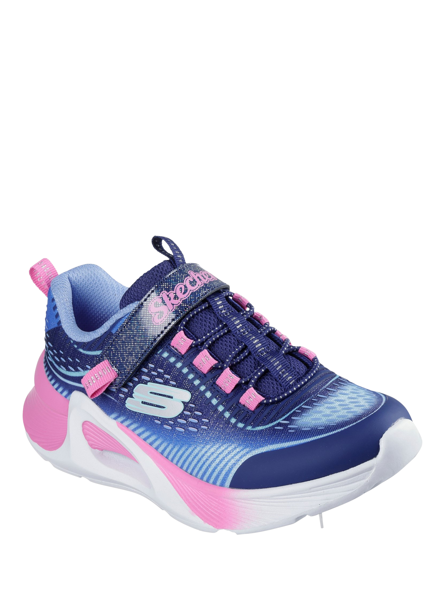 Product image 2 of 2, which shows Skechers Kids' Tide Tech Trainers, Navy/Multi, 1.5