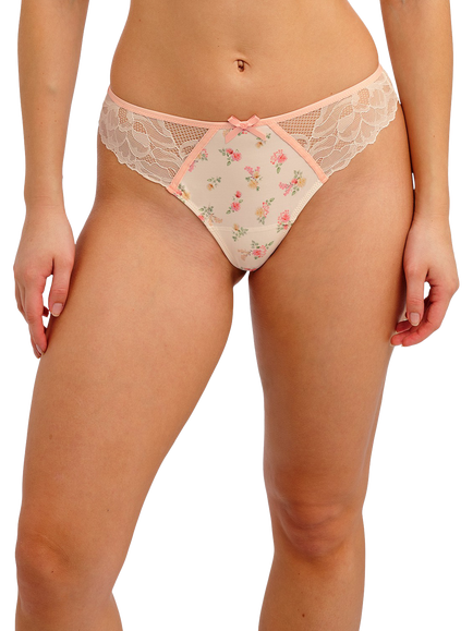 Freya Cherish Me Floral Lace Bikini Briefs, Rose Delicacy