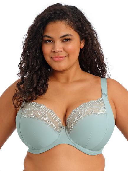 Elomi Lucie Stretch Plunge Bra, Mist, Mist