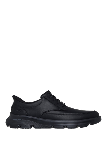 Skechers Hands Free Arch Fit Garza Leather Slip-in Shoes, Black, Black