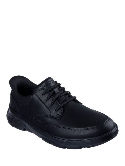 Skechers Hands Free Arch Fit Garza Leather Slip-in Shoes, Black - view 2, Black