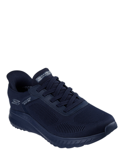 BOBS Sport Squad Chaos Solid Step Slip Ins Trainers - view 2, Navy