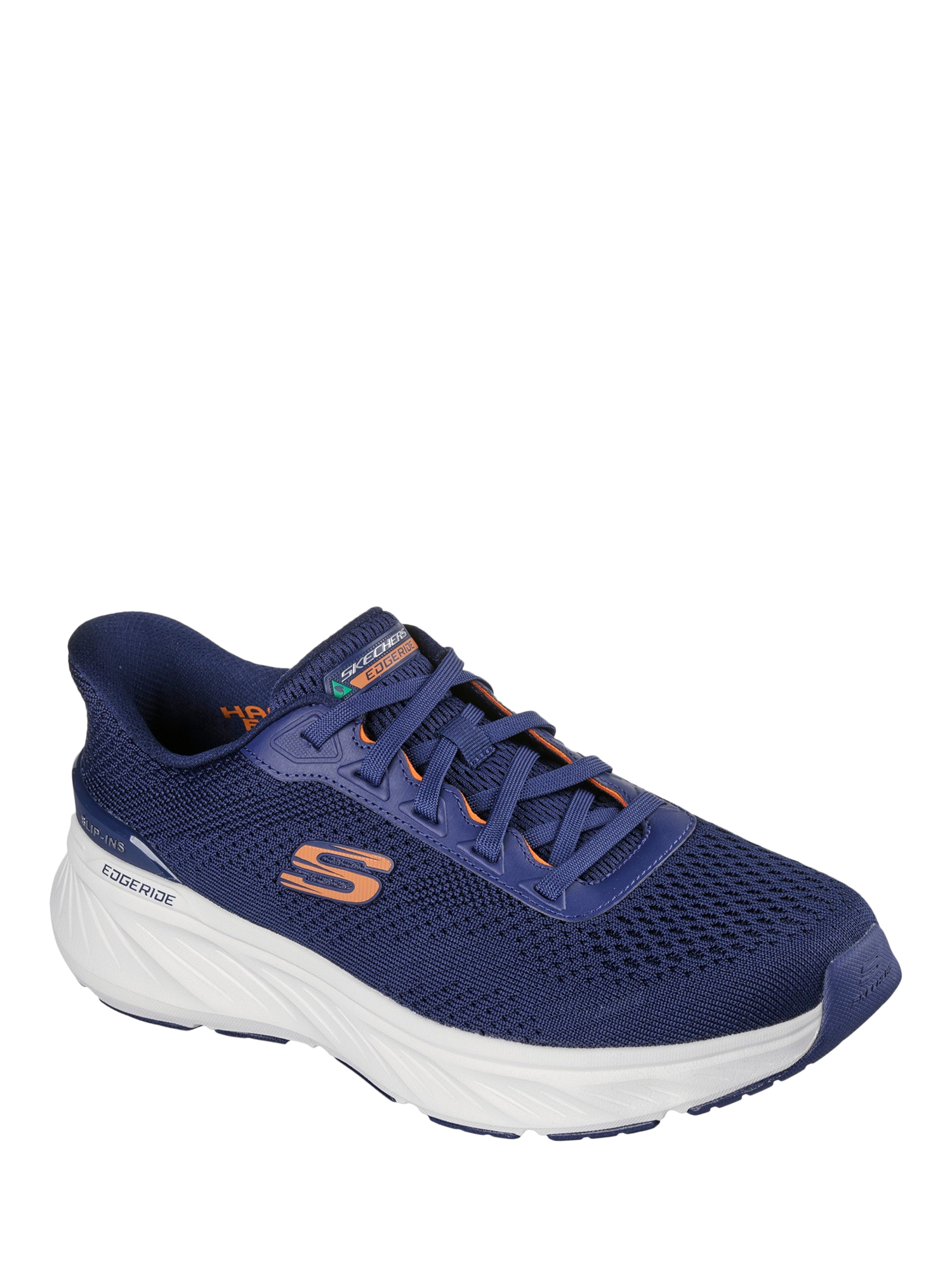 Product image 2 of 4, which shows Skechers Edgeride Relaxed Fit Trainers, Navy, 6