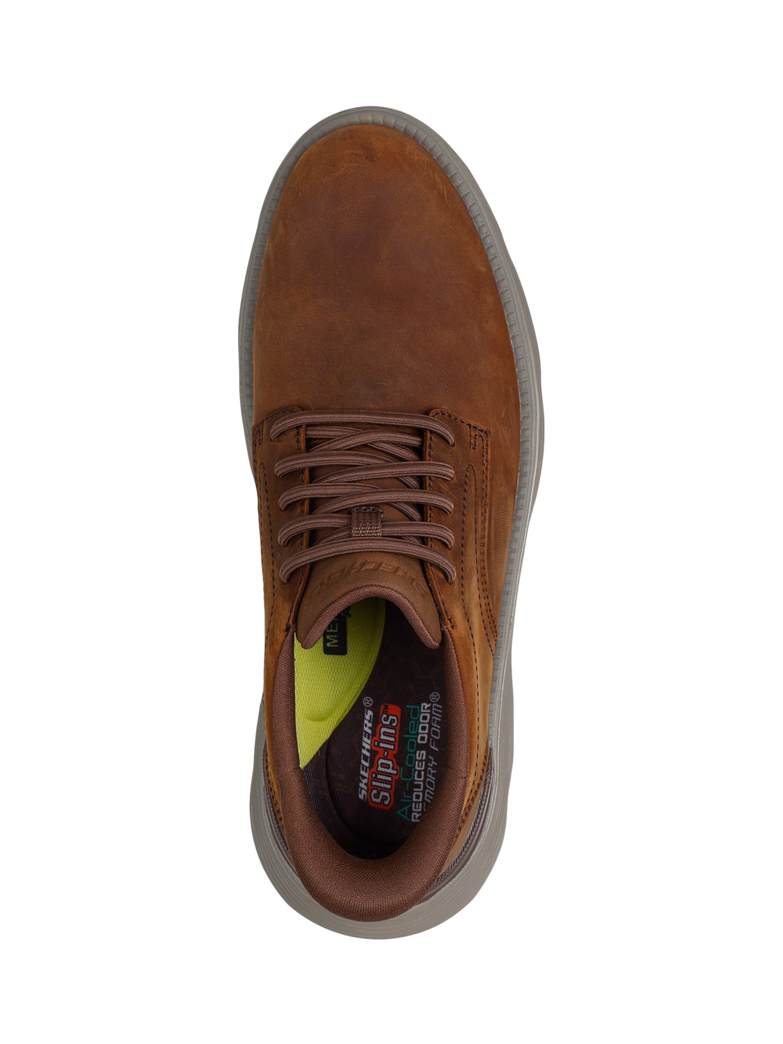 Product image 4 of 4, which shows Skechers Garza Duran Leather Shoes, Dark Brown, 7