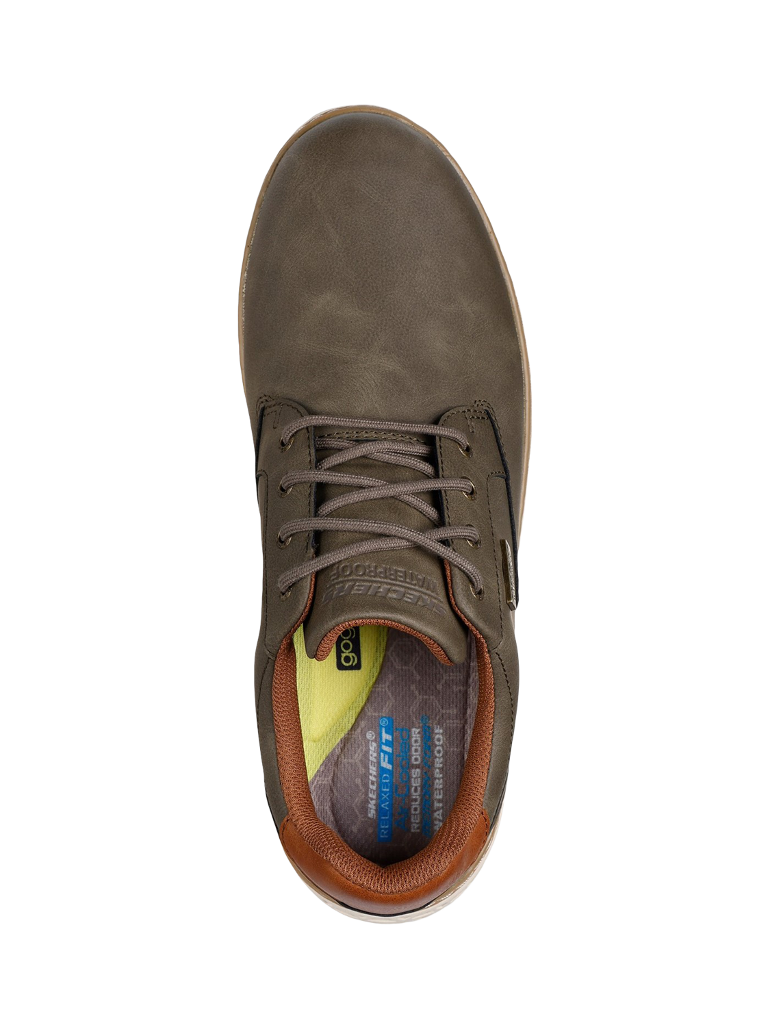 Product image 4 of 4, which shows Skechers Garlan Pryor Lace Up Trainers, Olive, 7