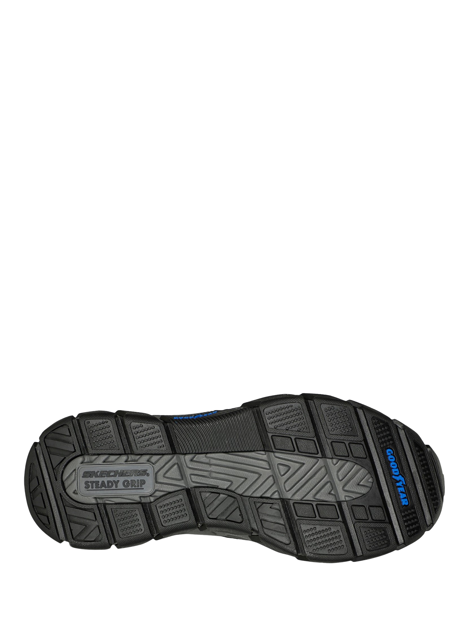 Product image 3 of 4, which shows Skechers Respected Elgin Leather Slip On Trainers, Black, 6