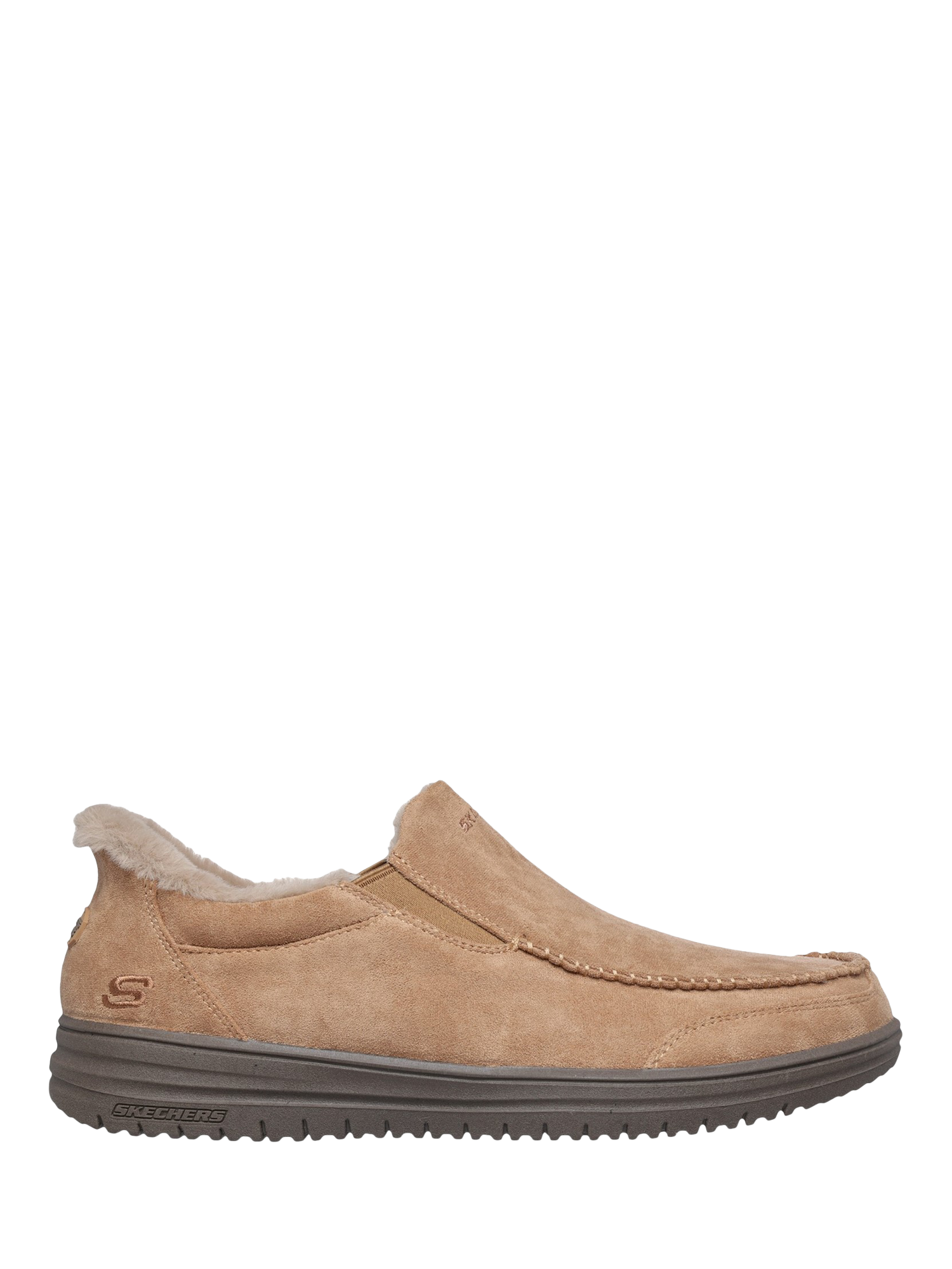 Product image 1 of 2, which shows Skechers Murette Scofield Slip On Shoes, Tan, 6